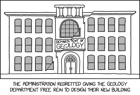 The administration thinks it's weird, but the geologists say it looks normal.